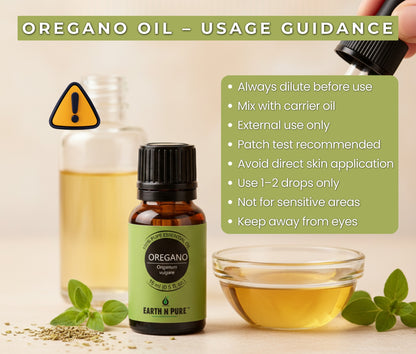 Earth n Pure Oregano Essential Oil (Pack of 2) for Aromatherapy and Wellness