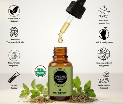 Earth n Pure Oregano Essential Oil (Pack of 2) for Aromatherapy and Wellness