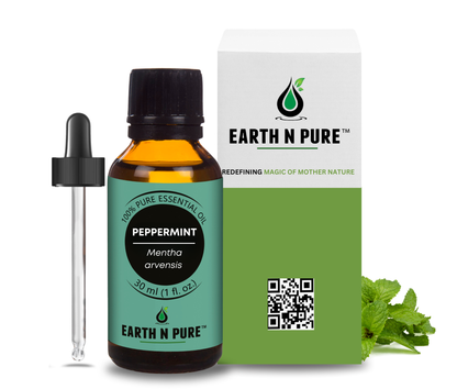natural mint essential oil for diffuser and scalp care