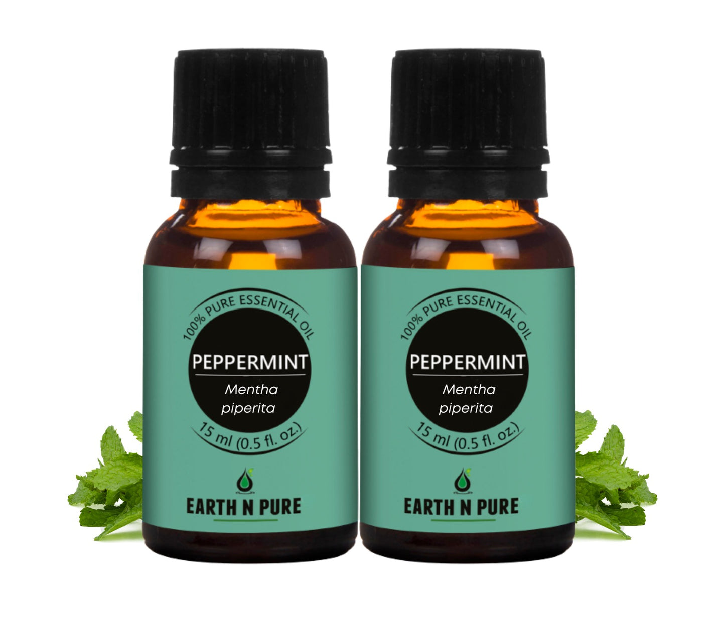 Earth n Pure Peppermint Oil for Hair and Scalp Care Pack of 2