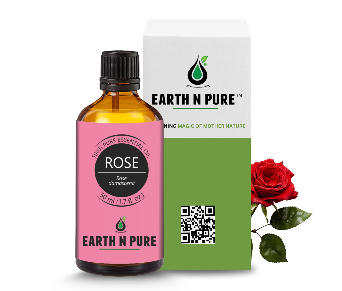 premium rose essential oil for skin and hair care