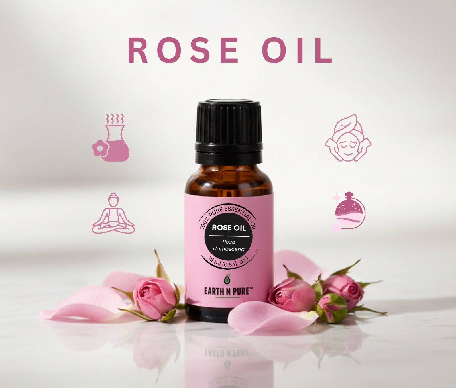 pure floral essential oil texture