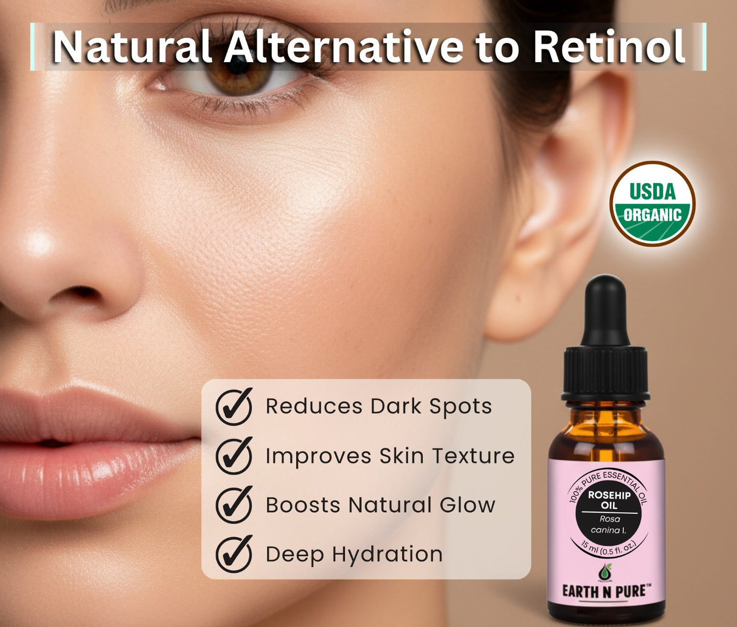 Earth N Pure Rosehip Oil for Face | Pure & Natural Skincare Oil
