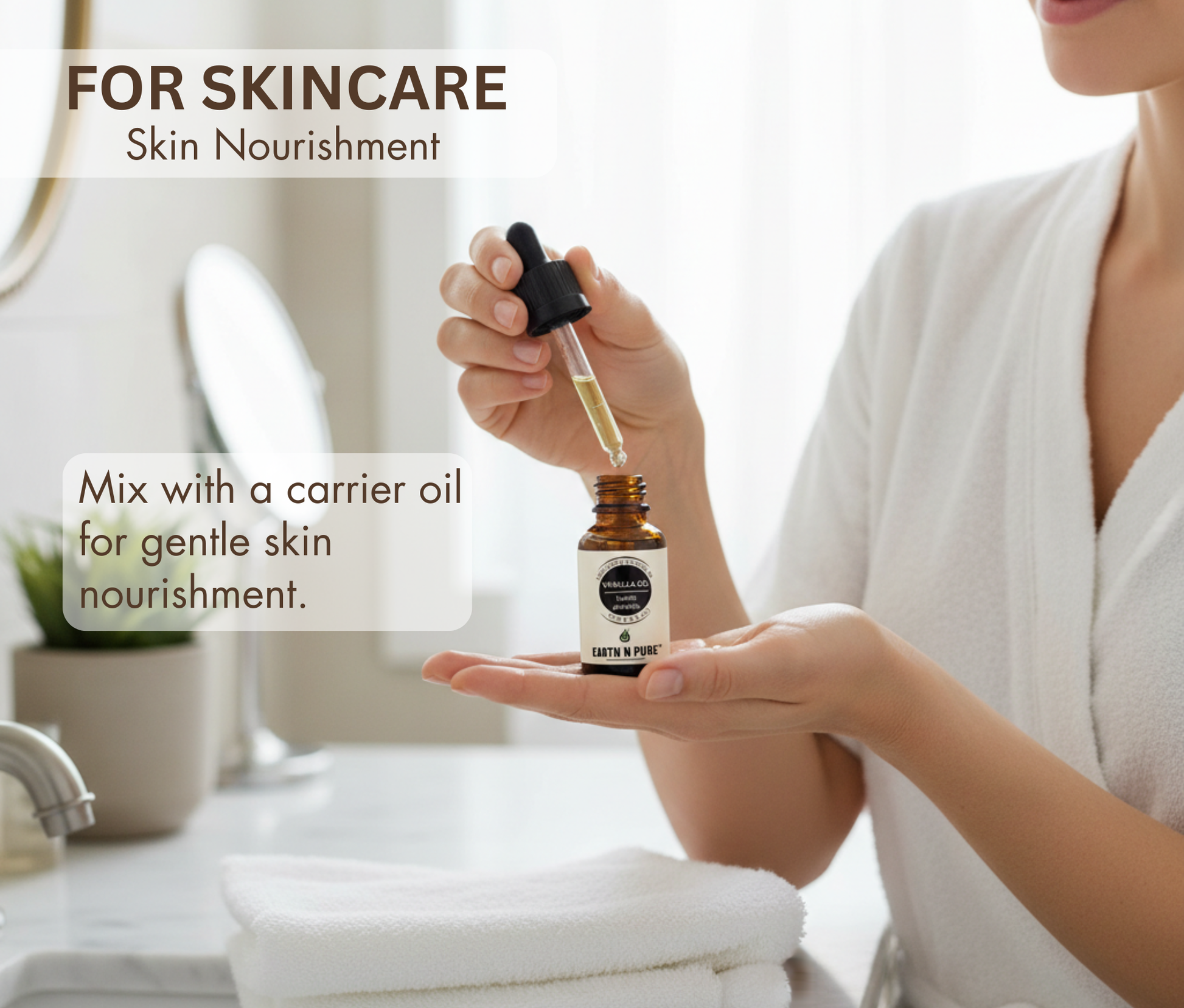 Vanilla Oil for skincare use and natural fragrance
