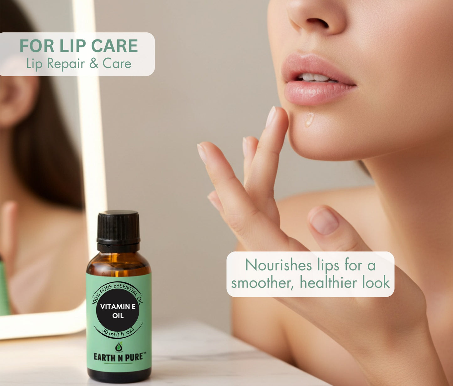 vitamin e oil use for facial massage and glowing skin