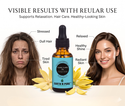 Earth n Pure Ylang Ylang Oil for Hair Growth and Strength